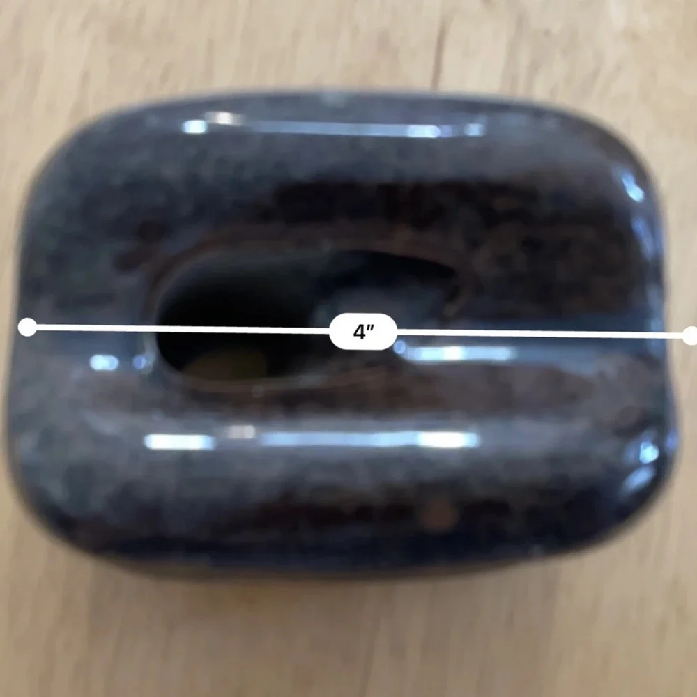 Vintage Brown Porcelain Bullnose Guy Strain Wire Insulator Ceramic - Picture 8 of 9